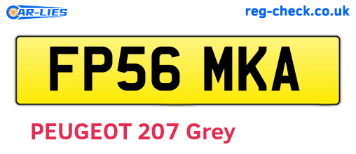 FP56MKA are the vehicle registration plates.