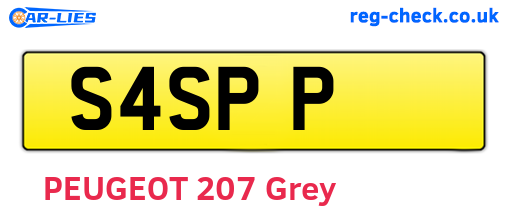 S4SPP are the vehicle registration plates.