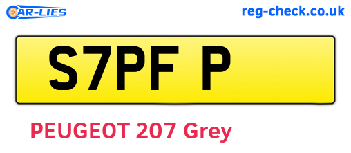 S7PFP are the vehicle registration plates.