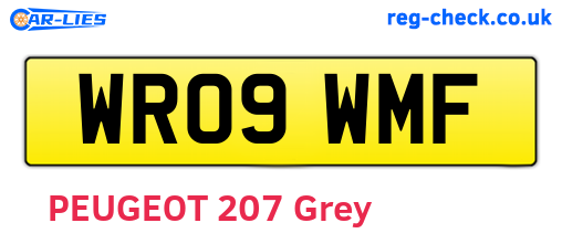 WR09WMF are the vehicle registration plates.