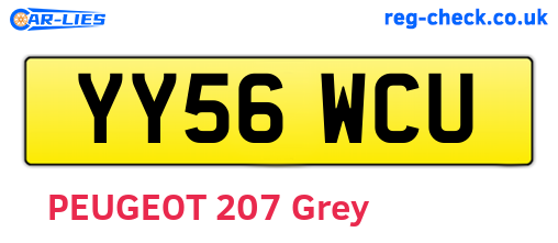 YY56WCU are the vehicle registration plates.