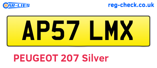 AP57LMX are the vehicle registration plates.