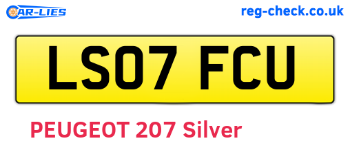 LS07FCU are the vehicle registration plates.