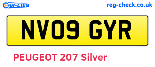 NV09GYR are the vehicle registration plates.