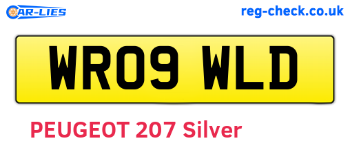 WR09WLD are the vehicle registration plates.