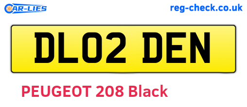DL02DEN are the vehicle registration plates.