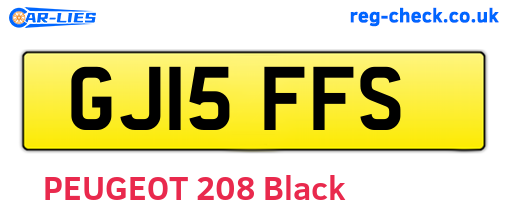 GJ15FFS are the vehicle registration plates.