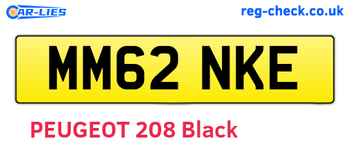 MM62NKE are the vehicle registration plates.