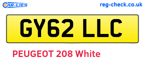 GY62LLC are the vehicle registration plates.
