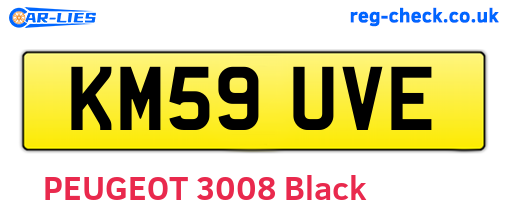KM59UVE are the vehicle registration plates.