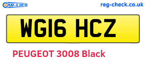 WG16HCZ are the vehicle registration plates.