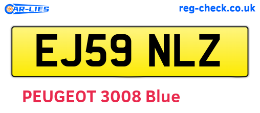 EJ59NLZ are the vehicle registration plates.