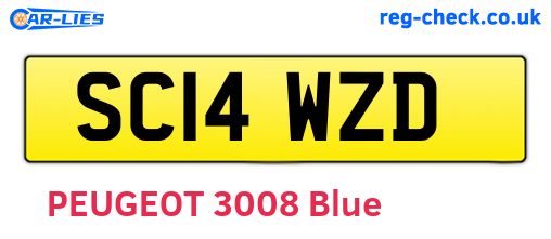 SC14WZD are the vehicle registration plates.