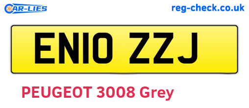 EN10ZZJ are the vehicle registration plates.