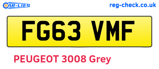 FG63VMF are the vehicle registration plates.