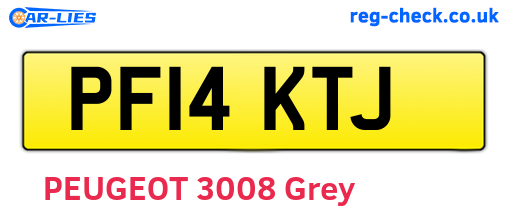 PF14KTJ are the vehicle registration plates.