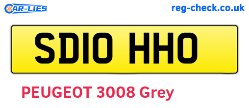 SD10HHO are the vehicle registration plates.