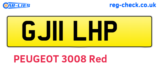 GJ11LHP are the vehicle registration plates.