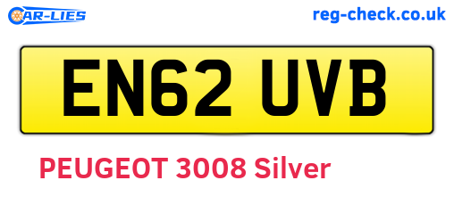 EN62UVB are the vehicle registration plates.