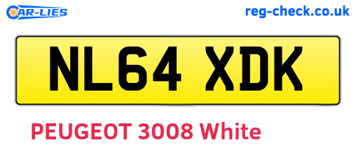 NL64XDK are the vehicle registration plates.