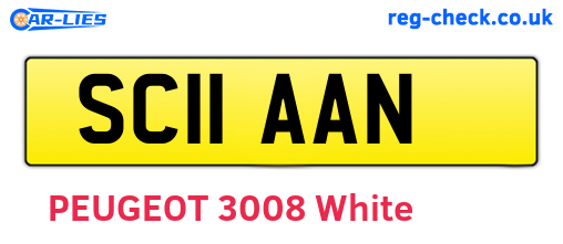 SC11AAN are the vehicle registration plates.