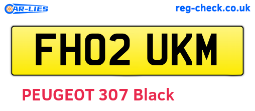 FH02UKM are the vehicle registration plates.