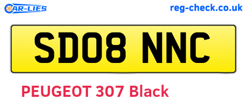 SD08NNC are the vehicle registration plates.