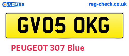 GV05OKG are the vehicle registration plates.