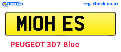 M10HES are the vehicle registration plates.