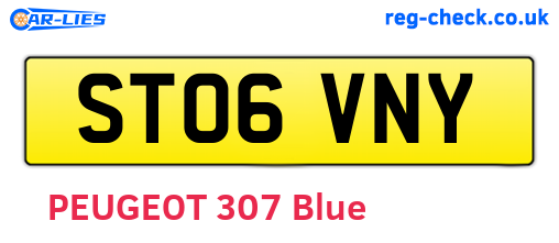 ST06VNY are the vehicle registration plates.