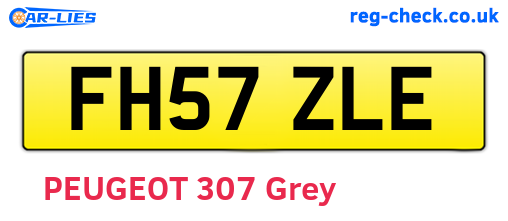 FH57ZLE are the vehicle registration plates.