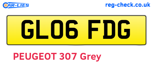 GL06FDG are the vehicle registration plates.
