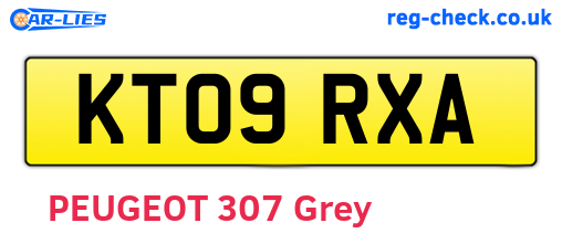 KT09RXA are the vehicle registration plates.