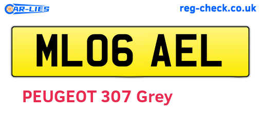 ML06AEL are the vehicle registration plates.