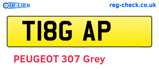 T18GAP are the vehicle registration plates.