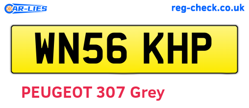 WN56KHP are the vehicle registration plates.