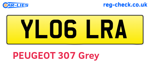 YL06LRA are the vehicle registration plates.