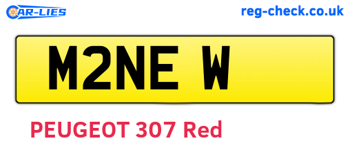 M2NEW are the vehicle registration plates.