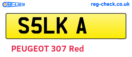 S5LKA are the vehicle registration plates.