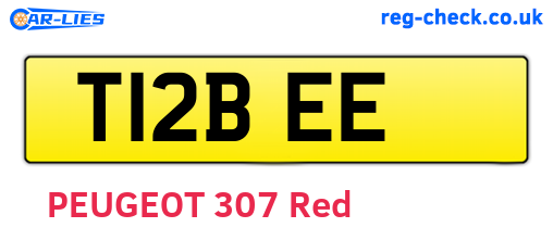T12BEE are the vehicle registration plates.