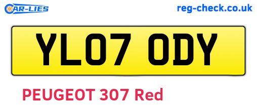 YL07ODY are the vehicle registration plates.