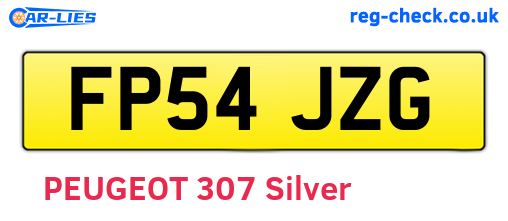 FP54JZG are the vehicle registration plates.