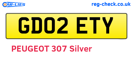 GD02ETY are the vehicle registration plates.