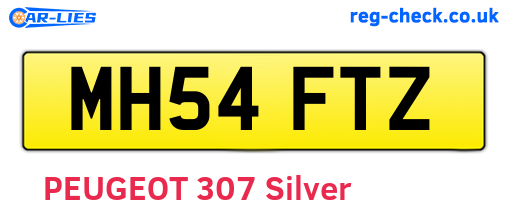 MH54FTZ are the vehicle registration plates.