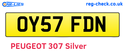 OY57FDN are the vehicle registration plates.