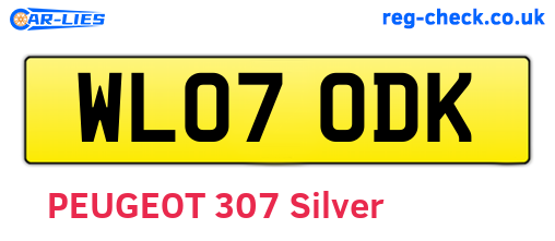 WL07ODK are the vehicle registration plates.