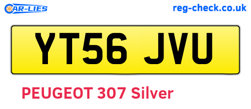 YT56JVU are the vehicle registration plates.