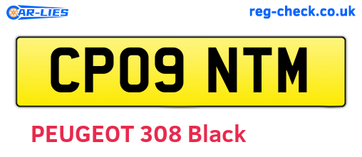 CP09NTM are the vehicle registration plates.