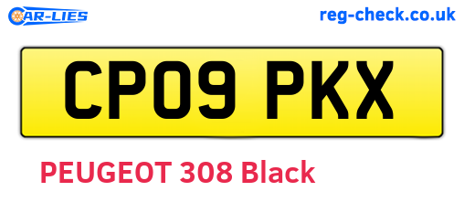 CP09PKX are the vehicle registration plates.