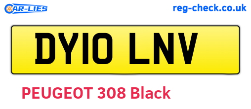 DY10LNV are the vehicle registration plates.